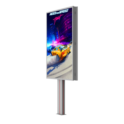 쉽게 설치 수질성 IP65 p6 8000nits 강철 광고판 LED 디스플레이 야외 LED 광고판 가격