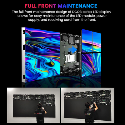 초고화질 600x337.5mm 마이크로 COB LED 화면 - 방송 스튜디오 및 기업 행사용 P0.78 ~ P1.5625 픽셀 피치