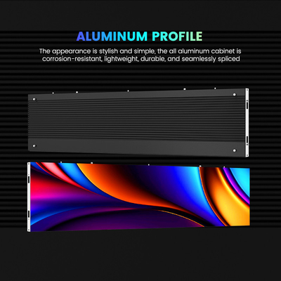 500x250/750x250/1000x250mm 알루미늄 캐비닛 LED 디스플레이 - P1.56 P1.95 P2.5 P2.6 P2.9 P3.91 - 실내 광고 및 전시회에 적합